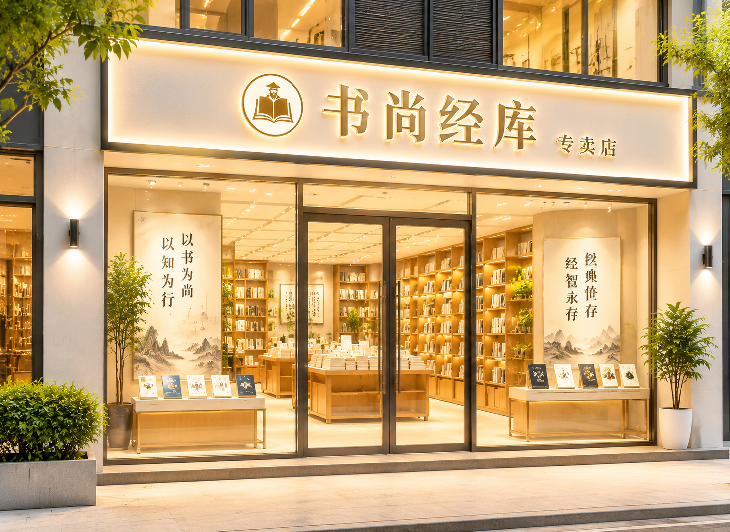 书尚经库专卖店效果图2